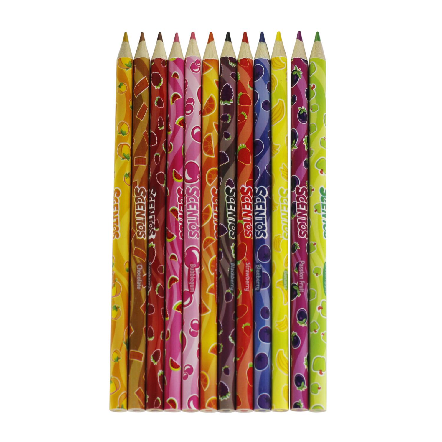 Scentos Scented Coloured Pencils (12 Pack) -  - Fagan Toys