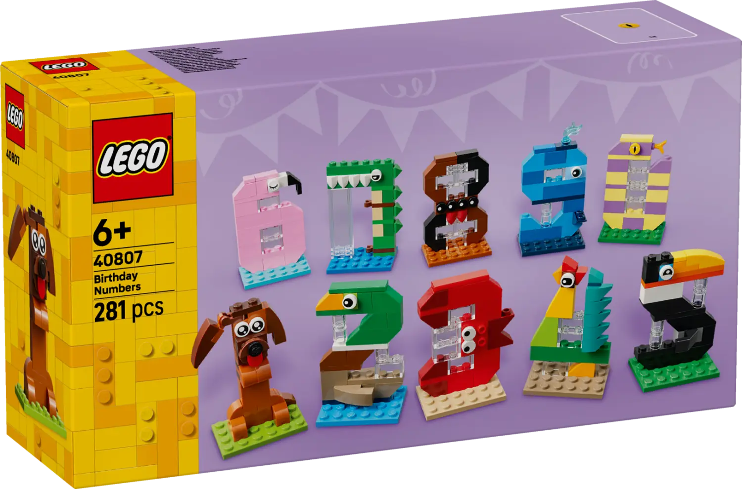 LEGO® Birthday Numbers Animal Decor 40807 -  - Fagan Toys