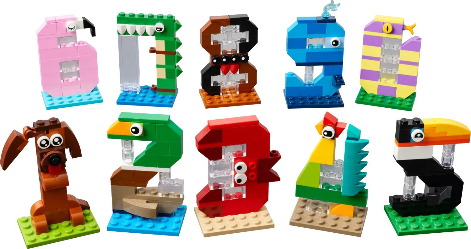 LEGO® Birthday Numbers Animal Decor 40807 -  - Fagan Toys