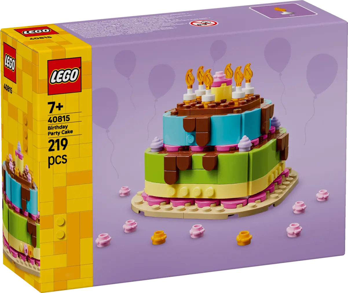 LEGO® Birthday Party Cake with Decorations, Fun Gift Set, Table Decor 40815 -  - Fagan Toys