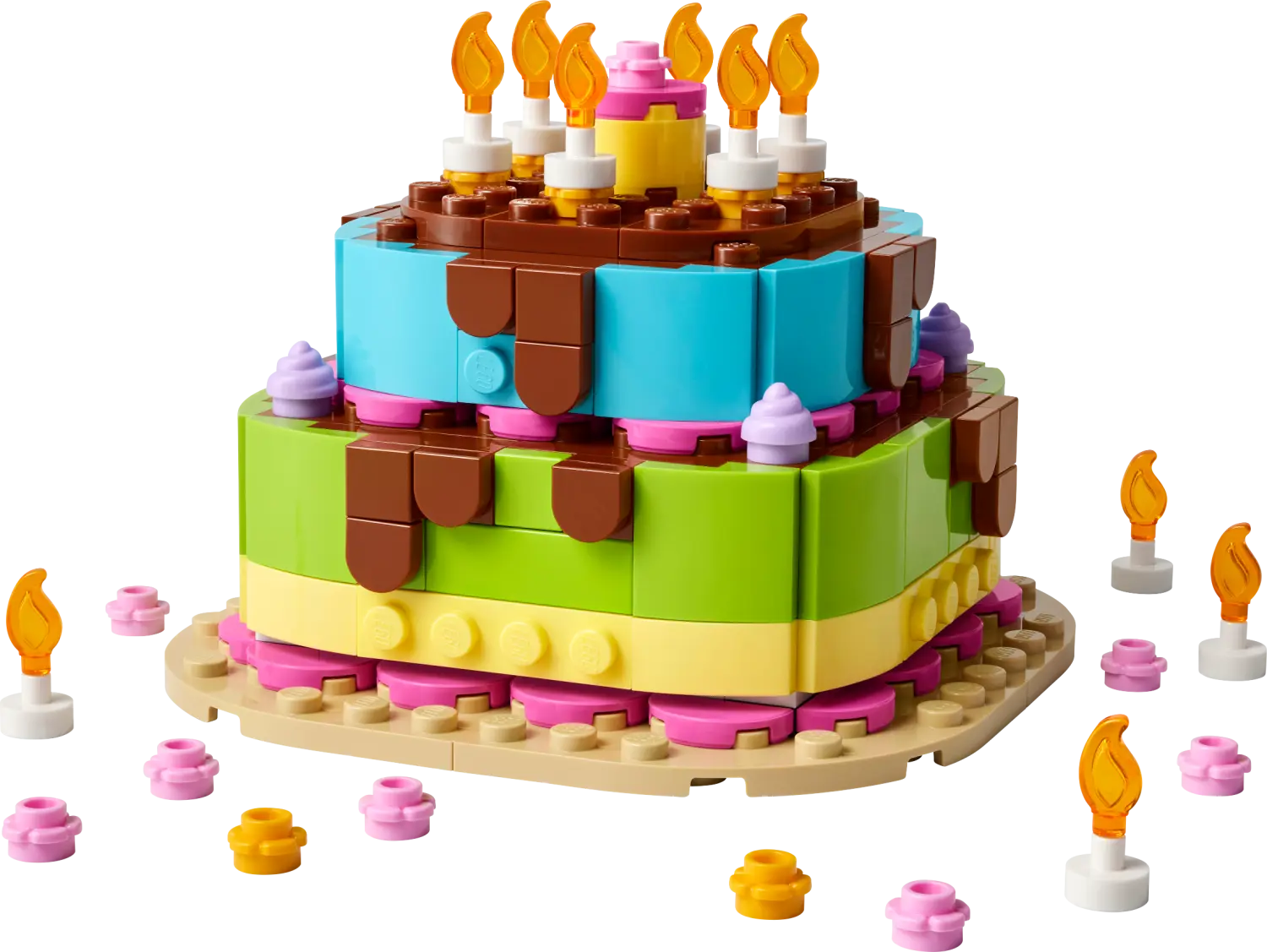 LEGO® Birthday Party Cake with Decorations, Fun Gift Set, Table Decor 40815 -  - Fagan Toys