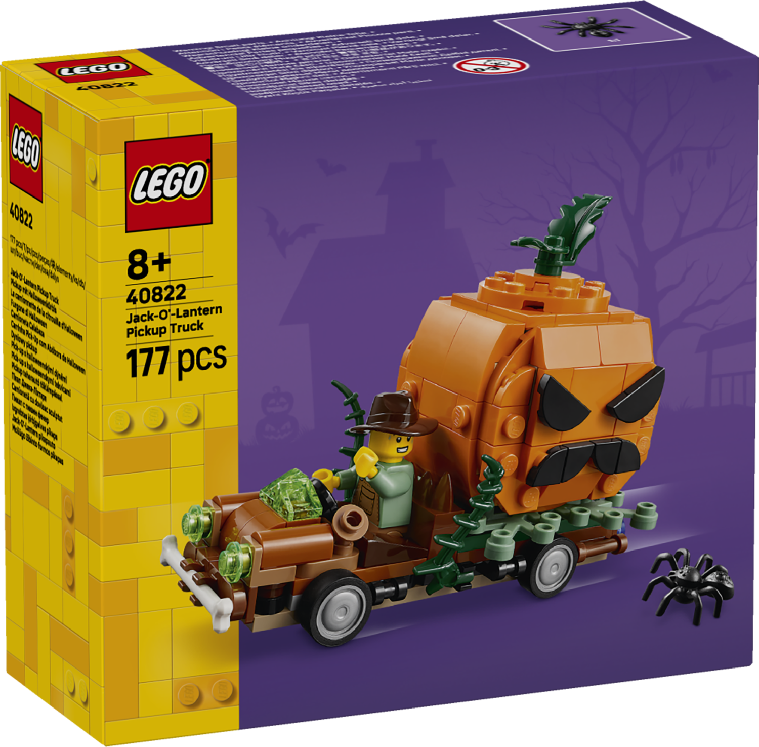 LEGO® Jack-O’-Lantern Pickup Truck Halloween Craft Toy Set 40822 -  - Fagan Toys