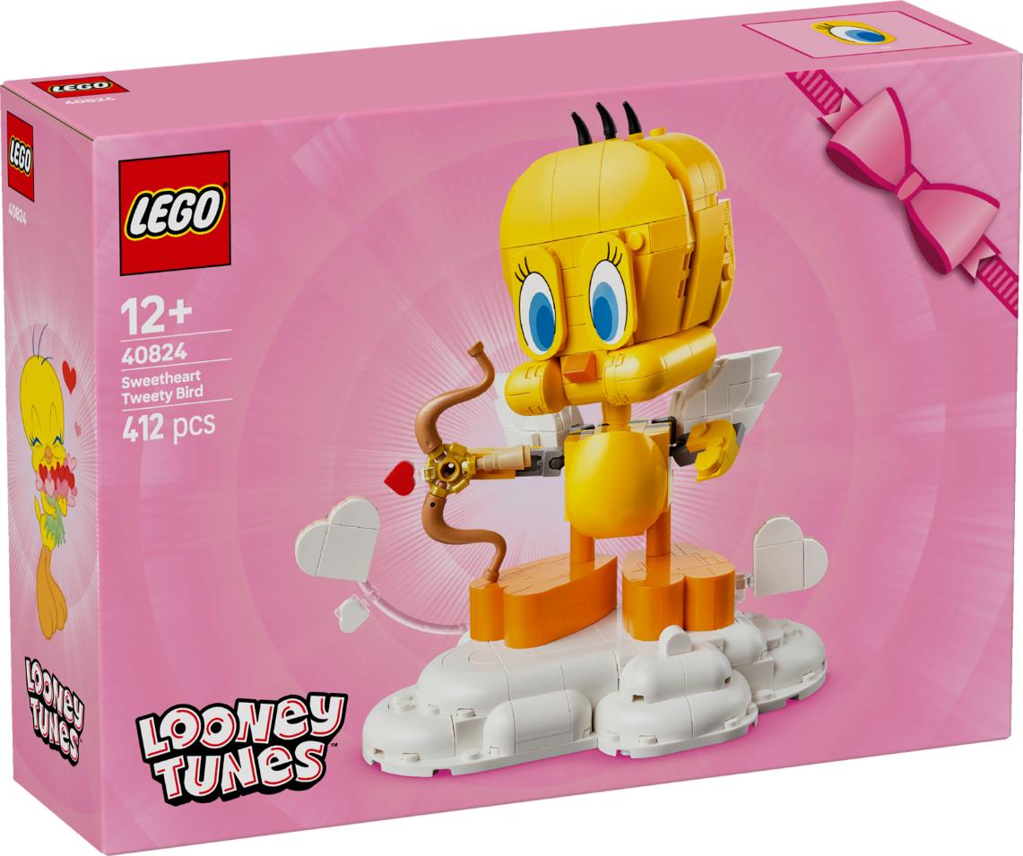 LEGO Looney Tunes Sweetheart Tweety Bird Figure Display Building Kit 40824