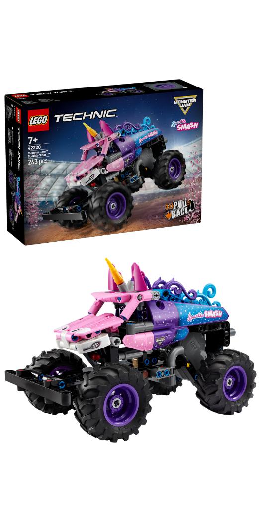 LEGO Technic Monster Jam Sparkle Smash Pull-Back Toy 42220 - Lego - Fagan Toys