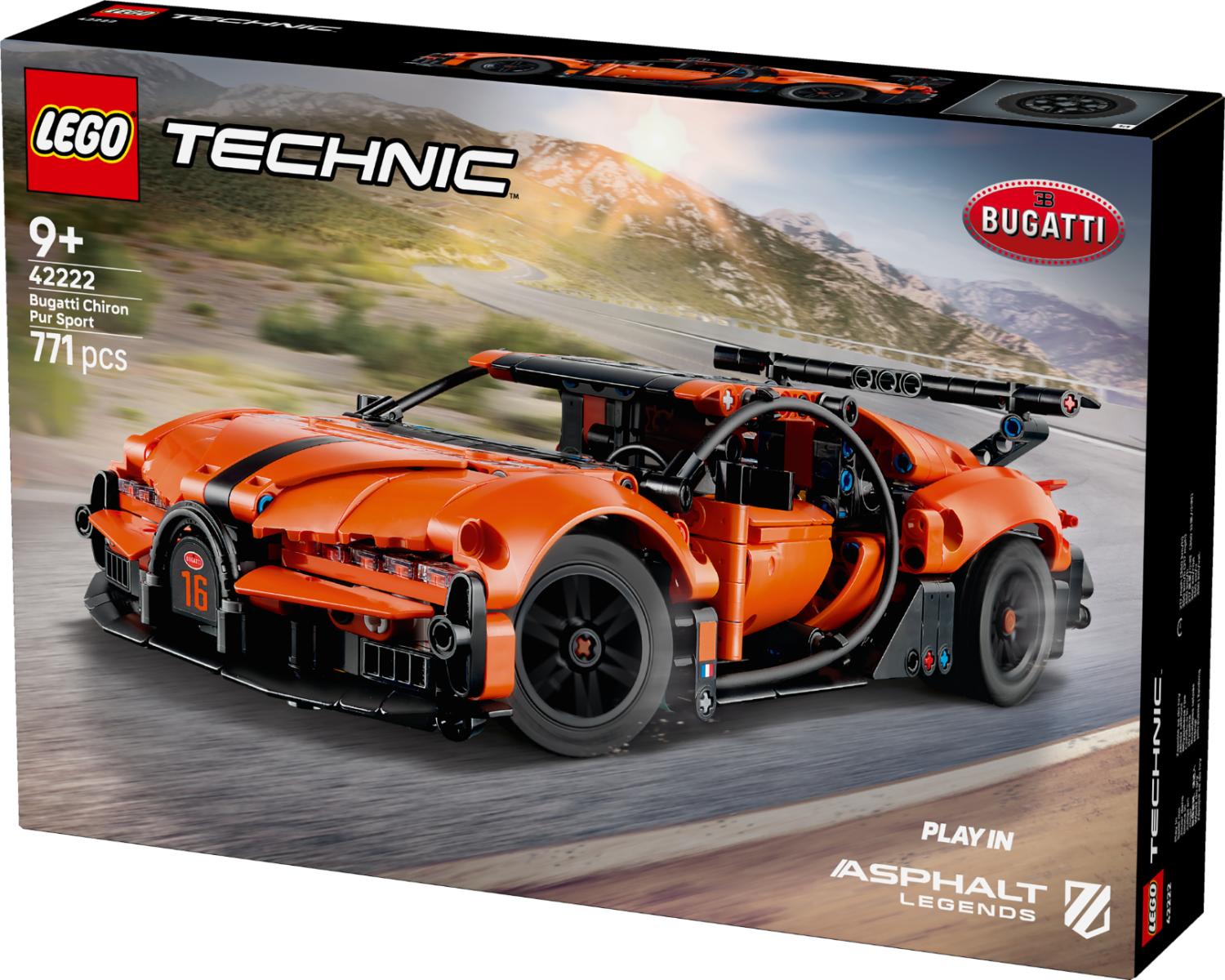 LEGO Technic Bugatti Chiron Pur Sport Hypercar 42222