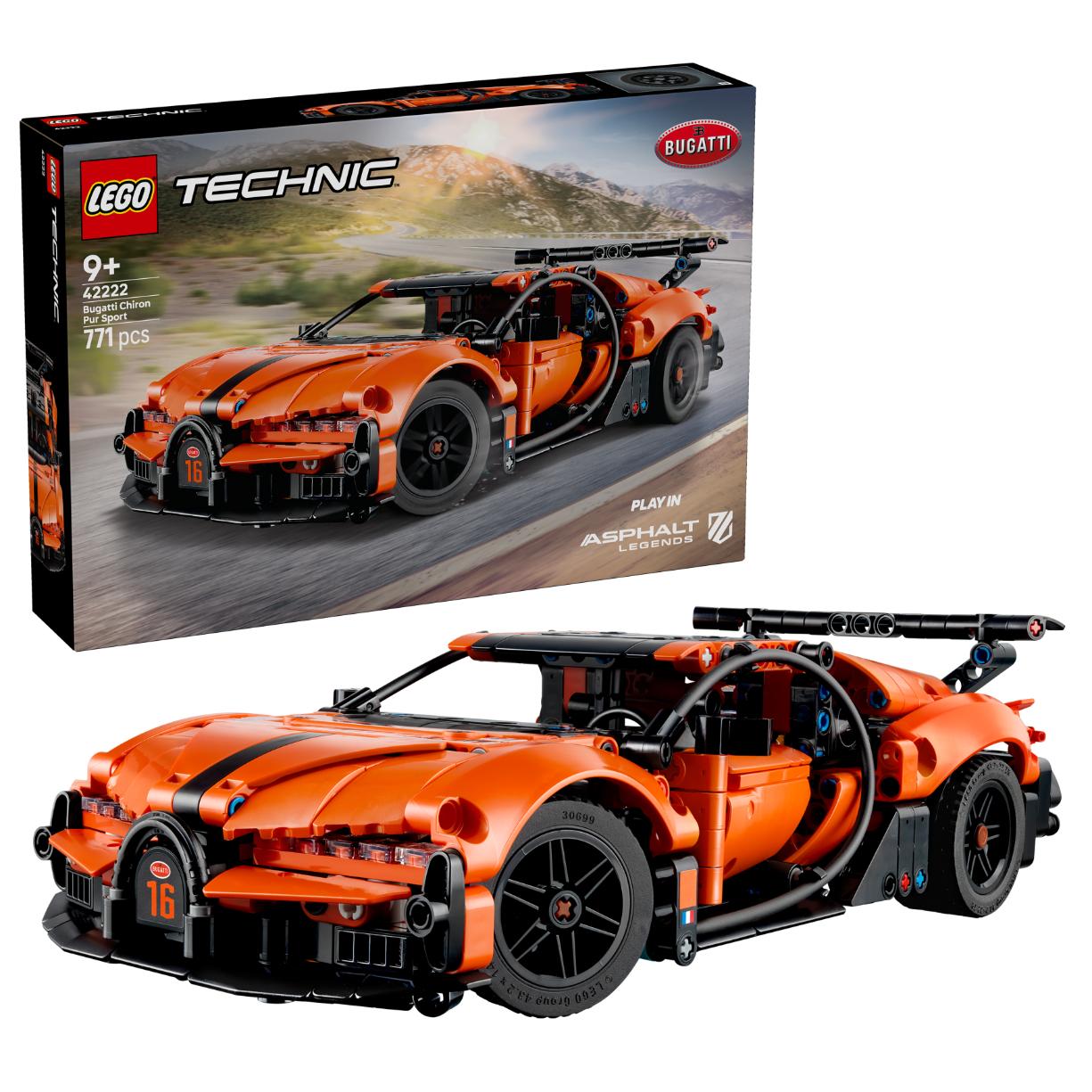 LEGO Technic Bugatti Chiron Pur Sport Hypercar 42222 - Lego - Fagan Toys