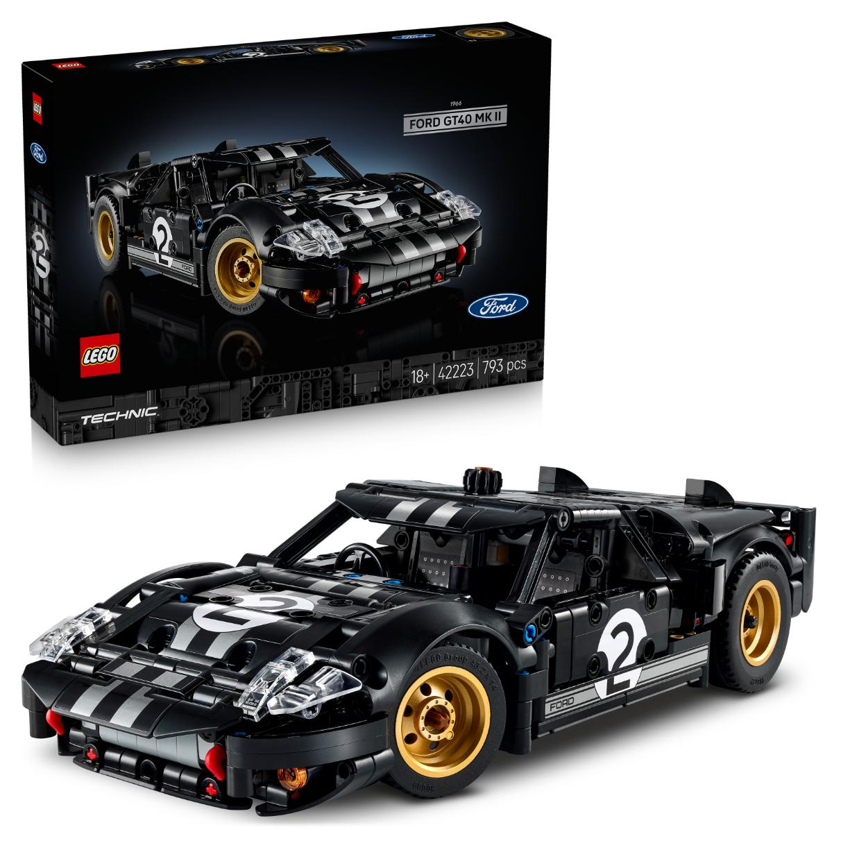 LEGO Technic 1966 Ford GT40 MKII Race Car for Adults 42223 - Lego - Fagan Toys