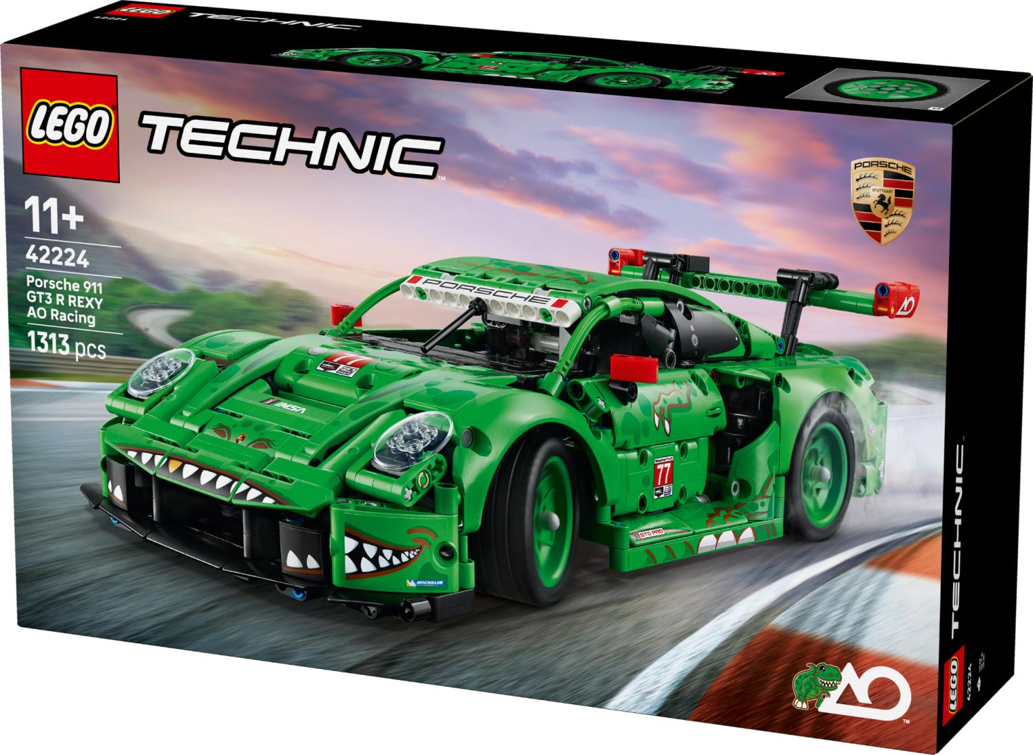 LEGO Technic Porsche 911 GT3 R REXY AO Racing Car 42224