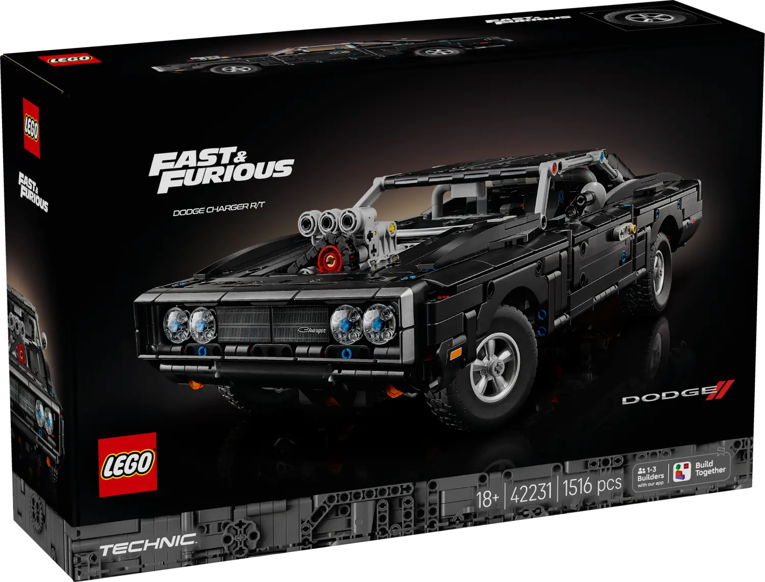 LEGO® Technic™ Fast and Furious Dodge Charger R/T Car 42231 -  - Fagan Toys