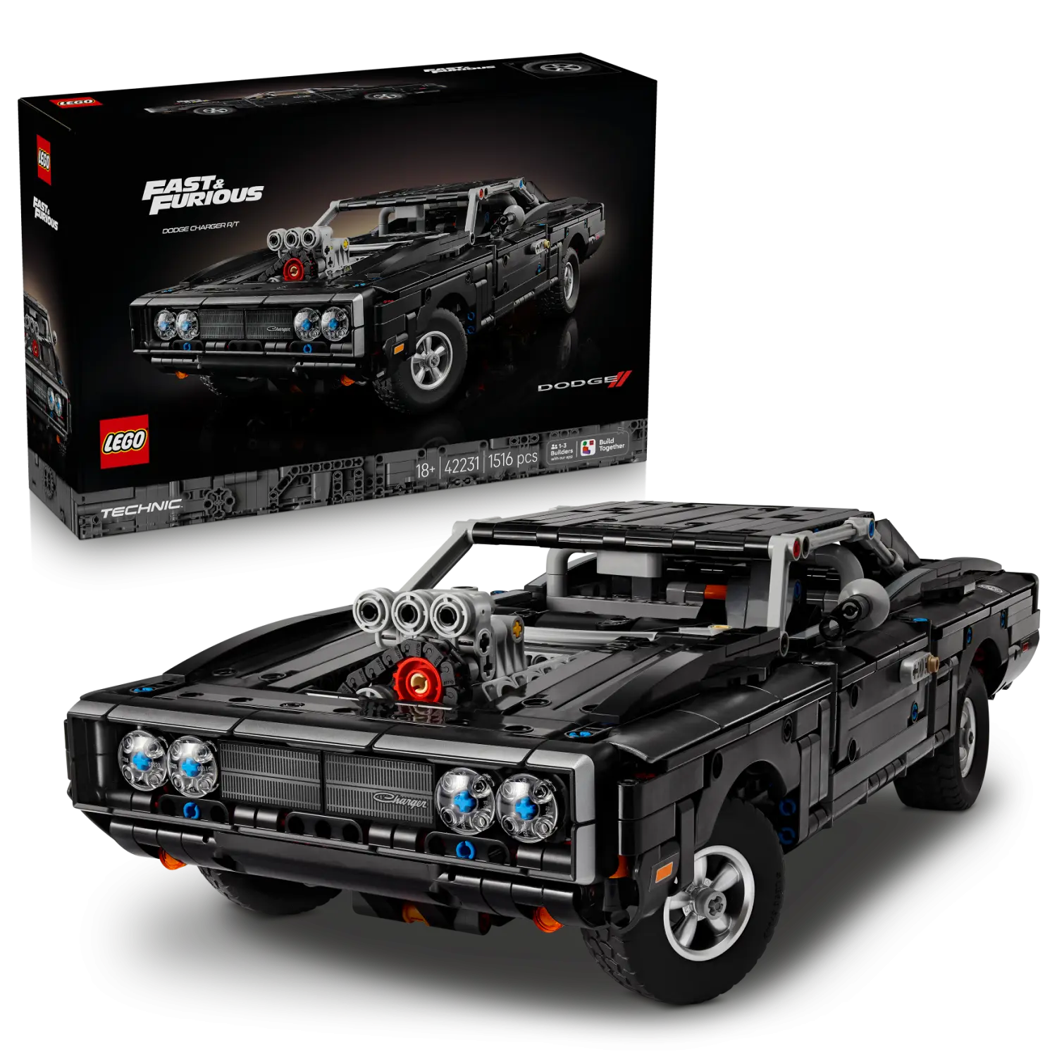 LEGO® Technic™ Fast and Furious Dodge Charger R/T Car 42231 -  - Fagan Toys