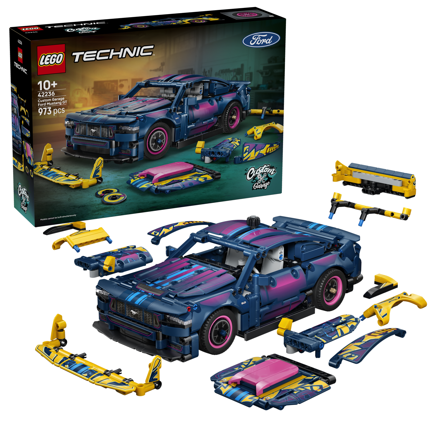 LEGO® Technic™ Custom Garage Ford Mustang GT Car Toy 42236 -  - Fagan Toys