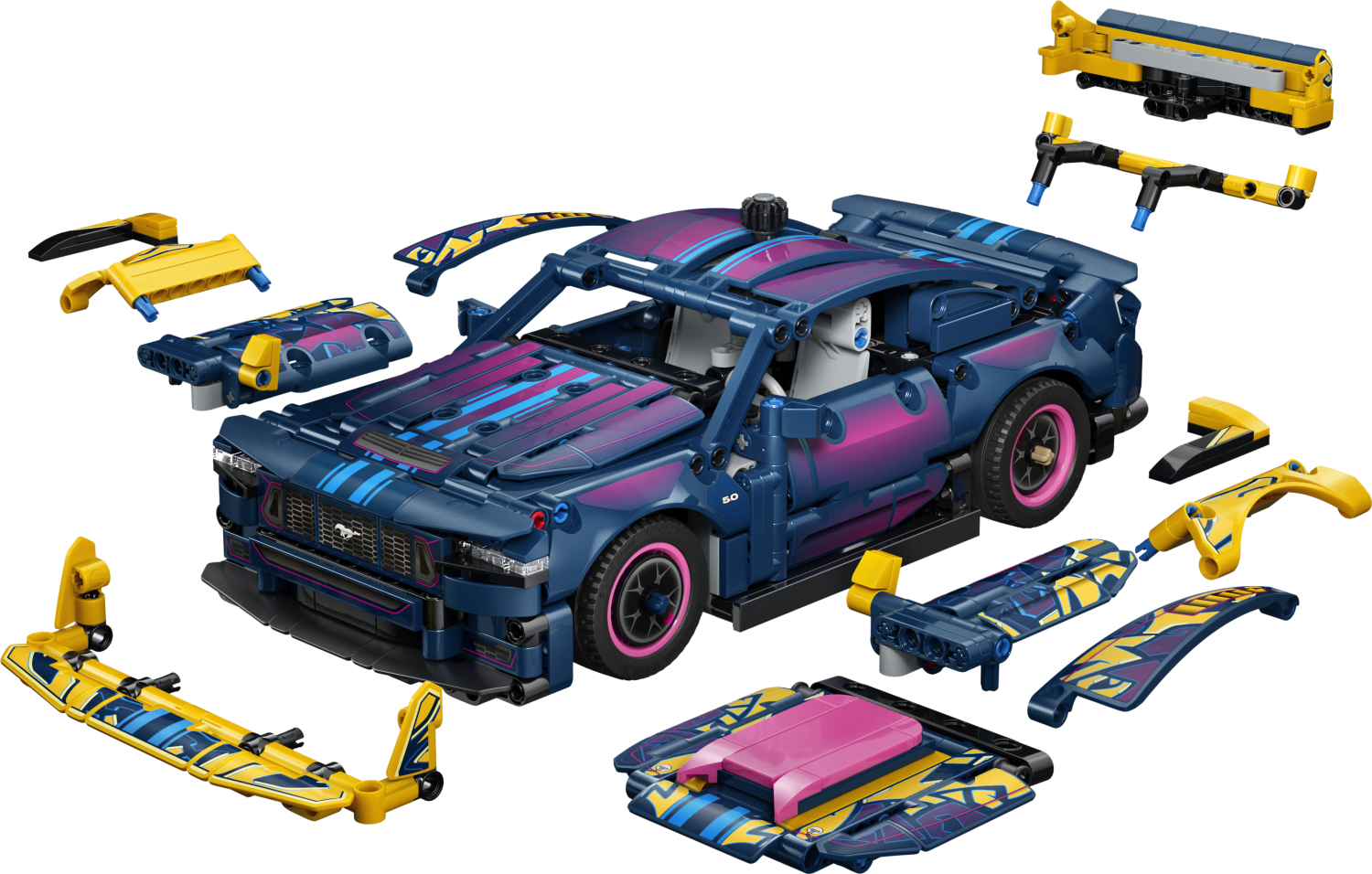 LEGO® Technic™ Custom Garage Ford Mustang GT Car Toy 42236 -  - Fagan Toys