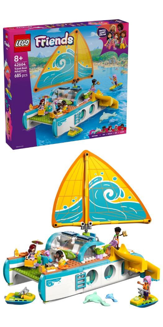 LEGO Friends Travel Boat Adventure Building Kit Role-Play Toy 42664 - Lego - Fagan Toys