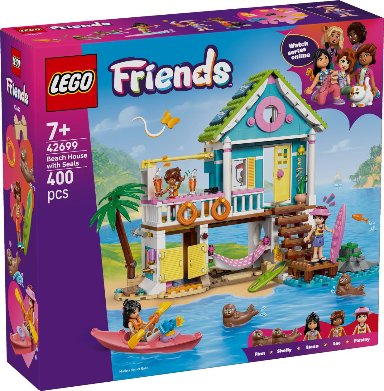 LEGO Friends Beach House with Seals Building Kit 42699