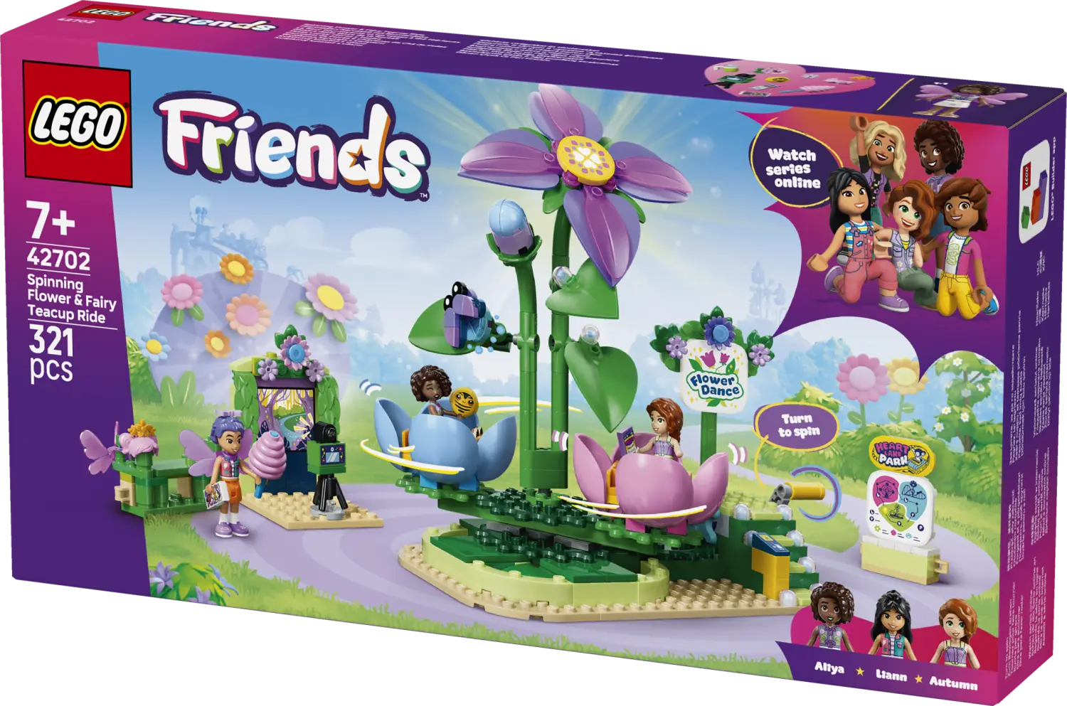 LEGO® Friends Spinning Flower & Fairy Teacup Ride Toy 42702 -  - Fagan Toys