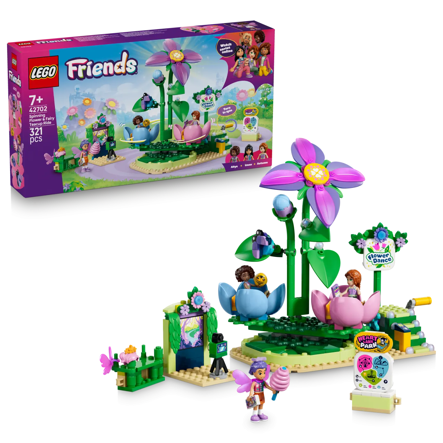 LEGO® Friends Spinning Flower & Fairy Teacup Ride Toy 42702 -  - Fagan Toys