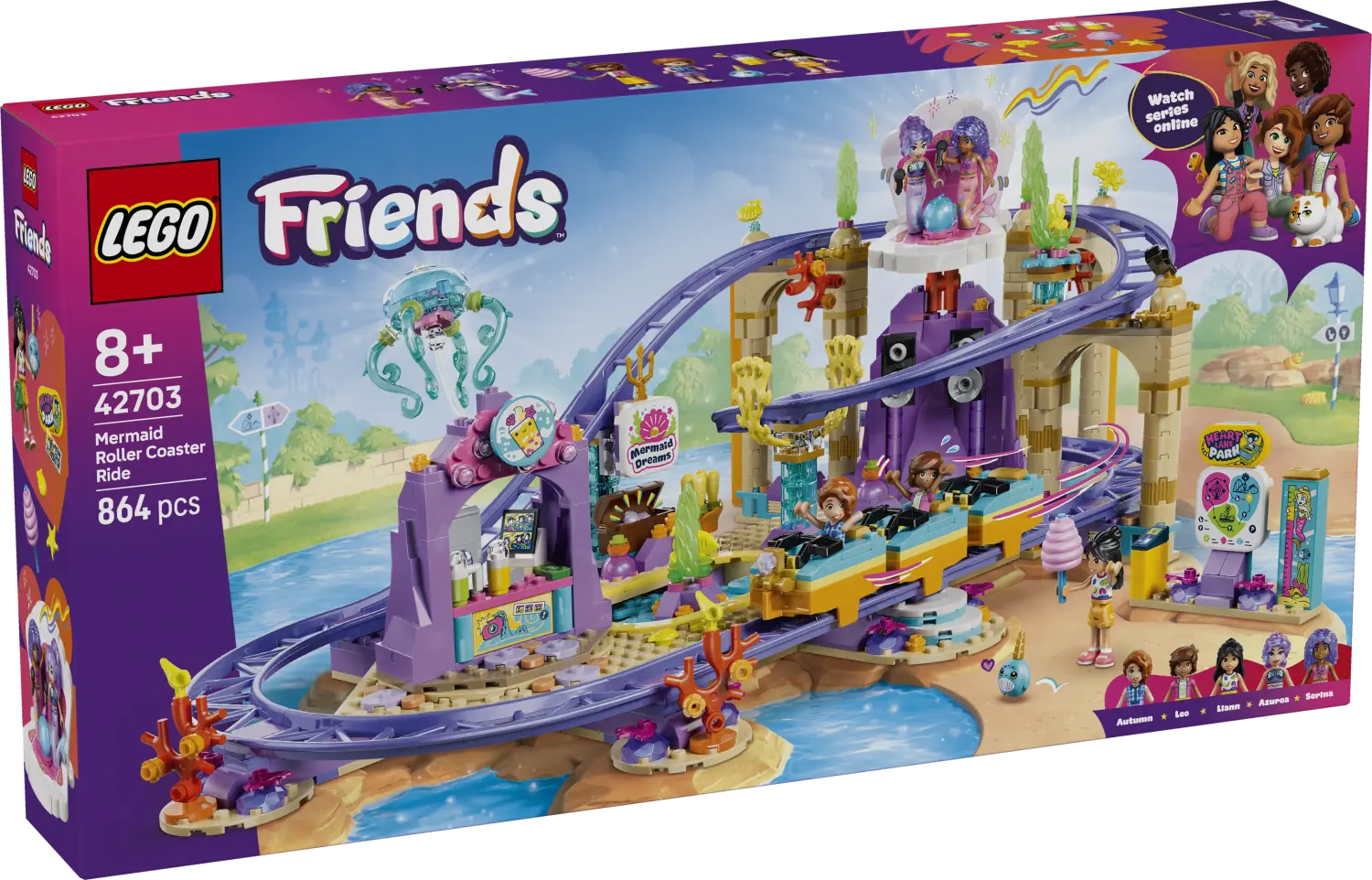 LEGO® Friends Mermaid Roller Coaster Ride Building Toy 42703 -  - Fagan Toys