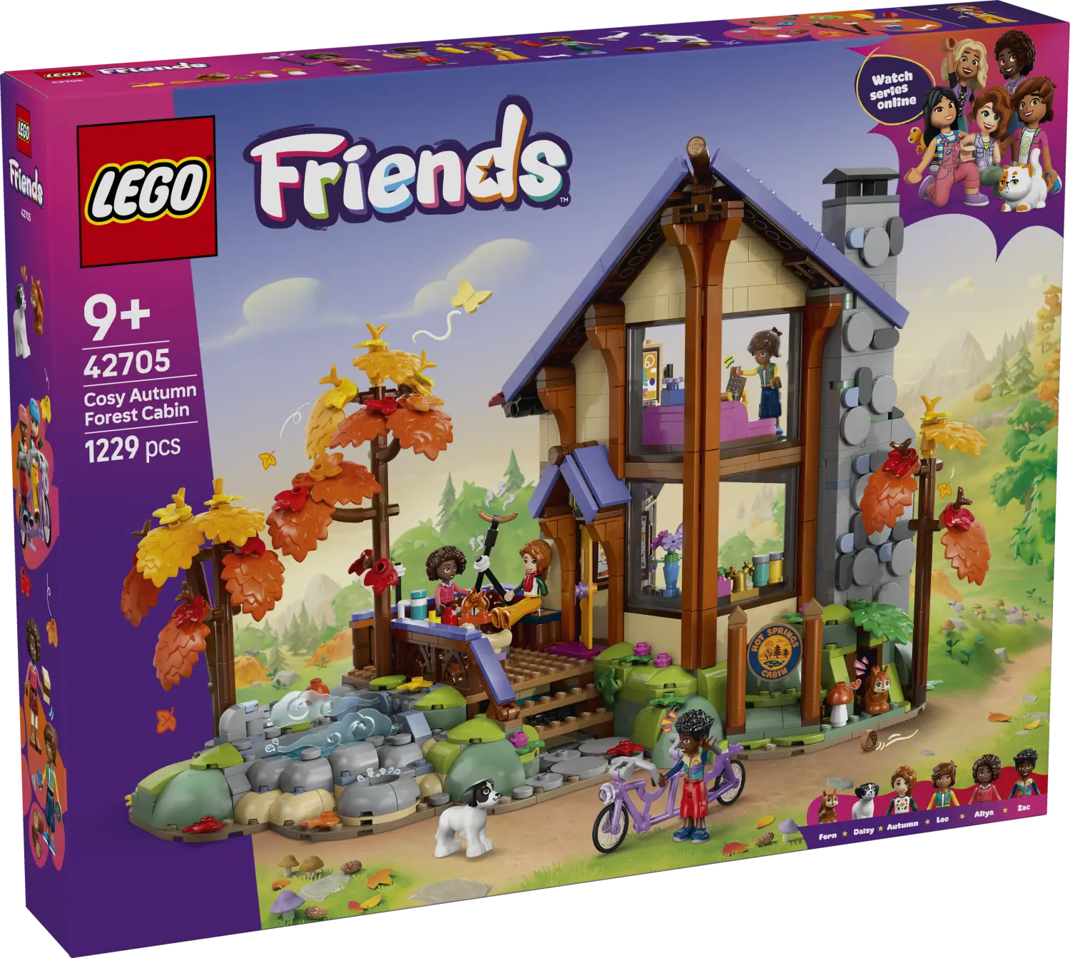 LEGO® Friends Cozy Fall Forest Cabin Building Toy 42705 -  - Fagan Toys