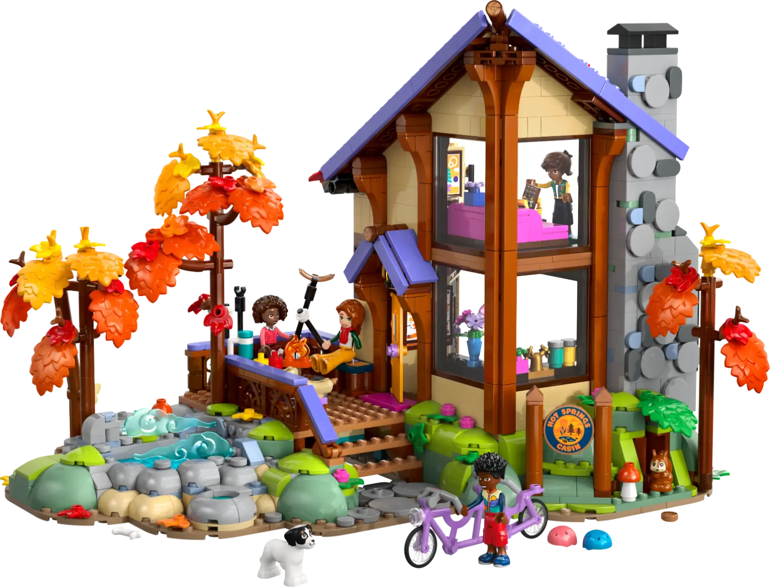 LEGO® Friends Cozy Fall Forest Cabin Building Toy 42705 -  - Fagan Toys