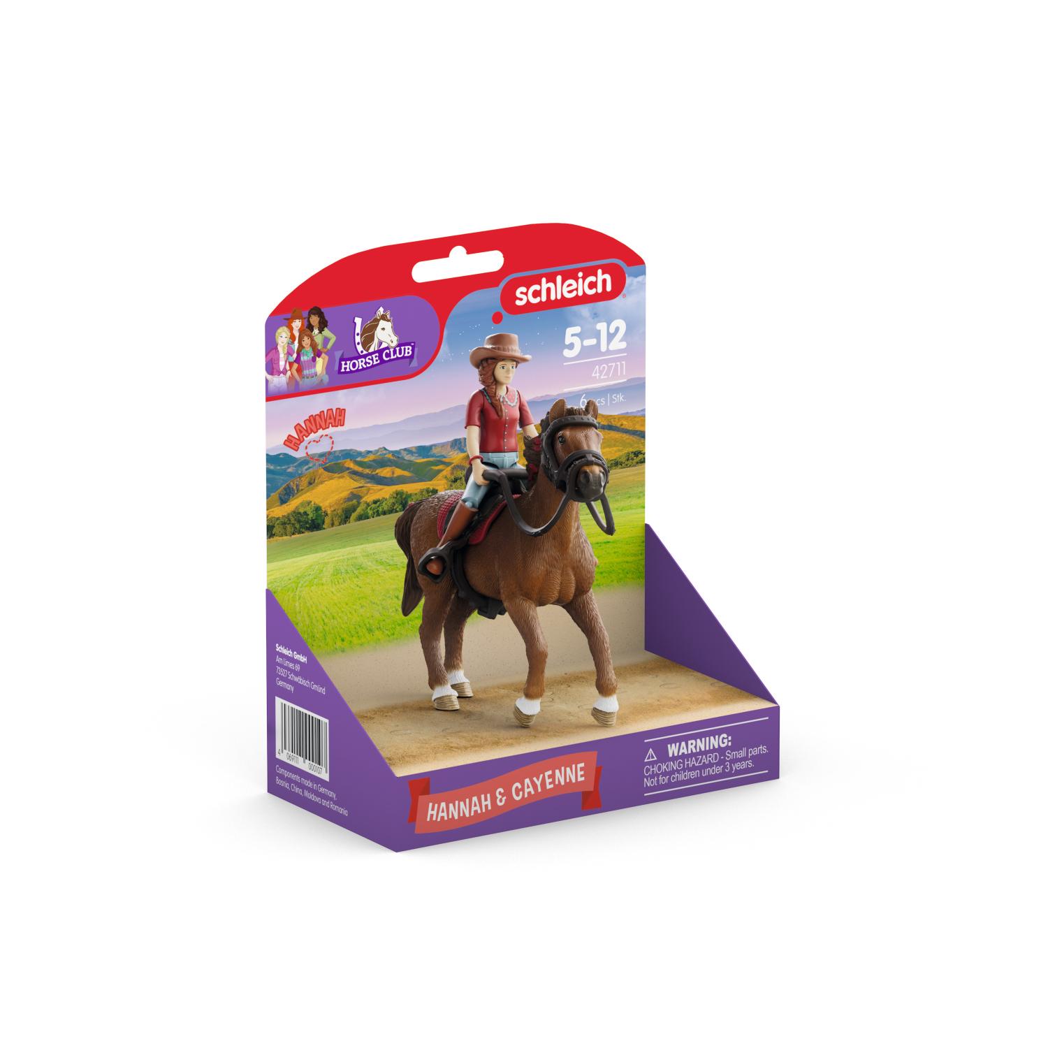 Schleich Horse Club Hannah & Cayenne 42711 - Schleich - Fagan Toys