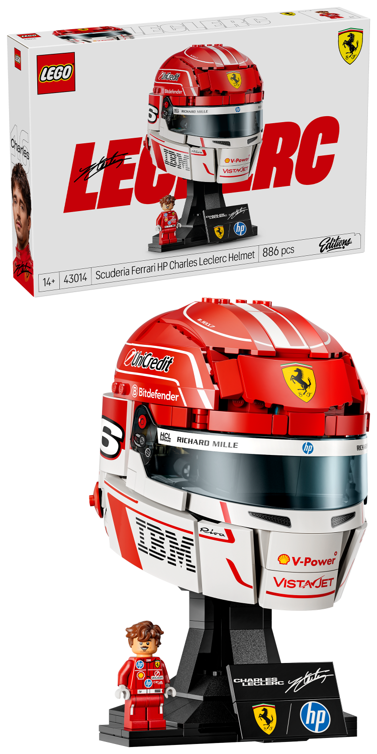 LEGO Editions Scuderia Ferrari HP Charles Leclerc Helmet 43014 -  - Fagan Toys