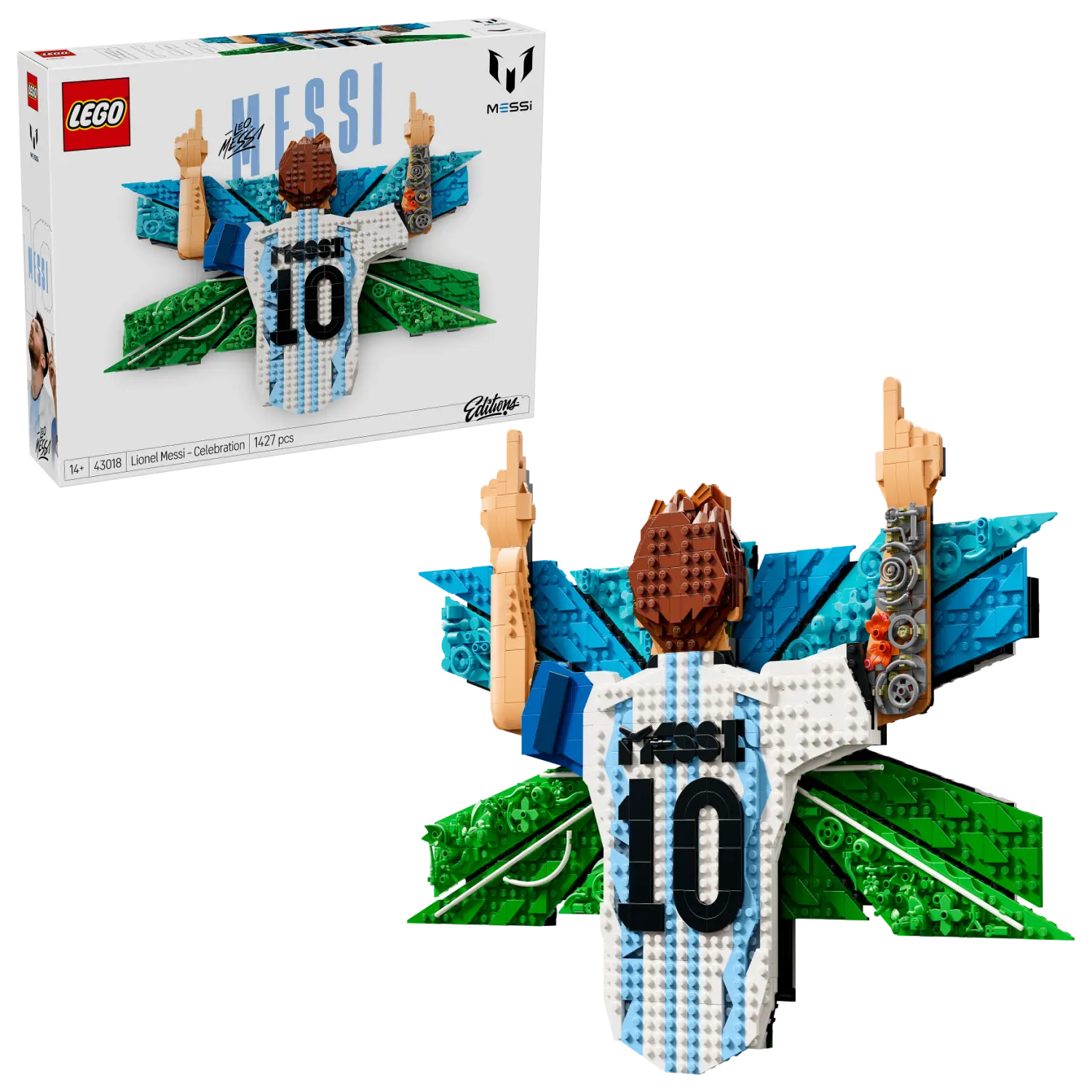 LEGO® Editions Lionel Messi – Celebration Building Set 43018 -  - Fagan Toys