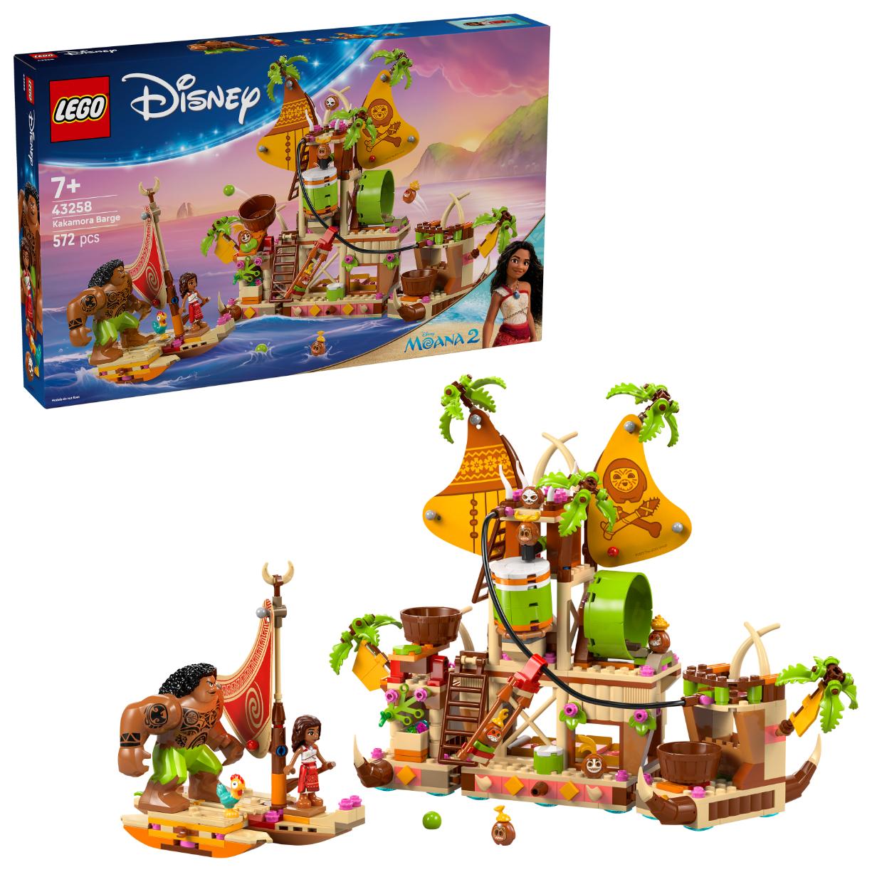 LEGO Disney Moana 2 Kakamora Barge, Toy Building Set 43258 - Lego - Fagan Toys