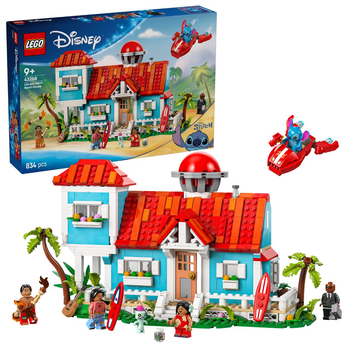 LEGO Disney Lilo and Stitch Beach House Building Kit Playset 43268 - Lego - Fagan Toys