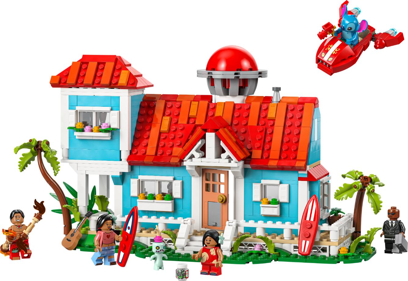 LEGO Disney Lilo and Stitch Beach House Building Kit Playset 43268