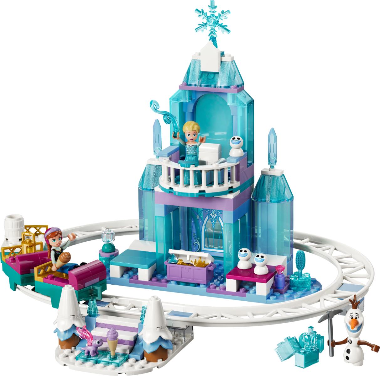 LEGO Disney Frozen Elsa\u2019s Ice Castle & Snow Ride Adventure 43281