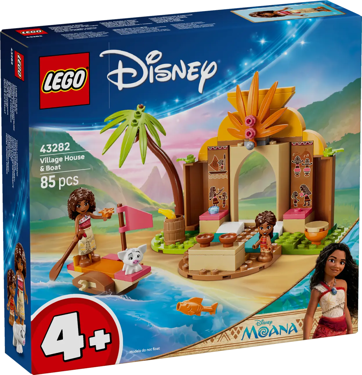 LEGO® Disney Moana Village House & Boat Building Toy 43282 -  - Fagan Toys