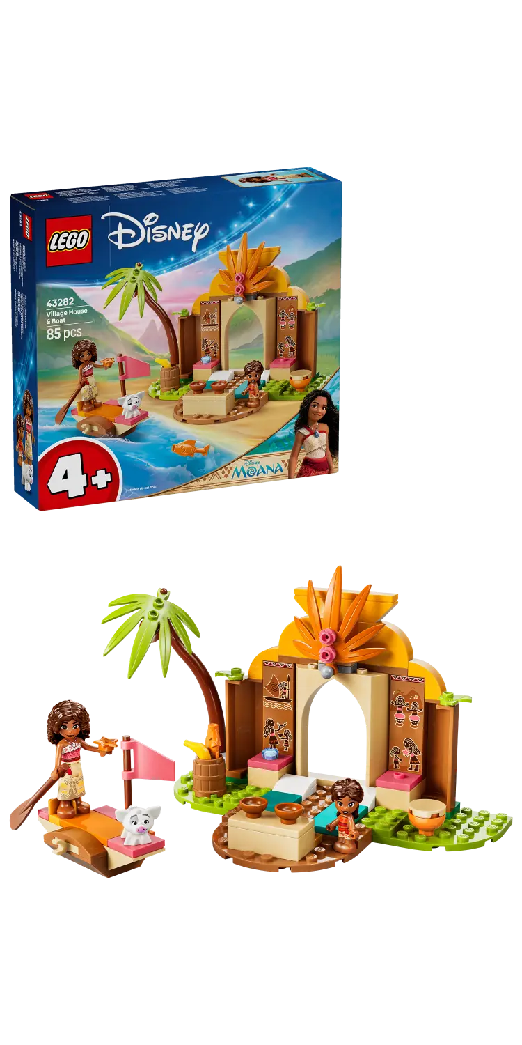 LEGO® Disney Moana Village House & Boat Building Toy 43282 -  - Fagan Toys