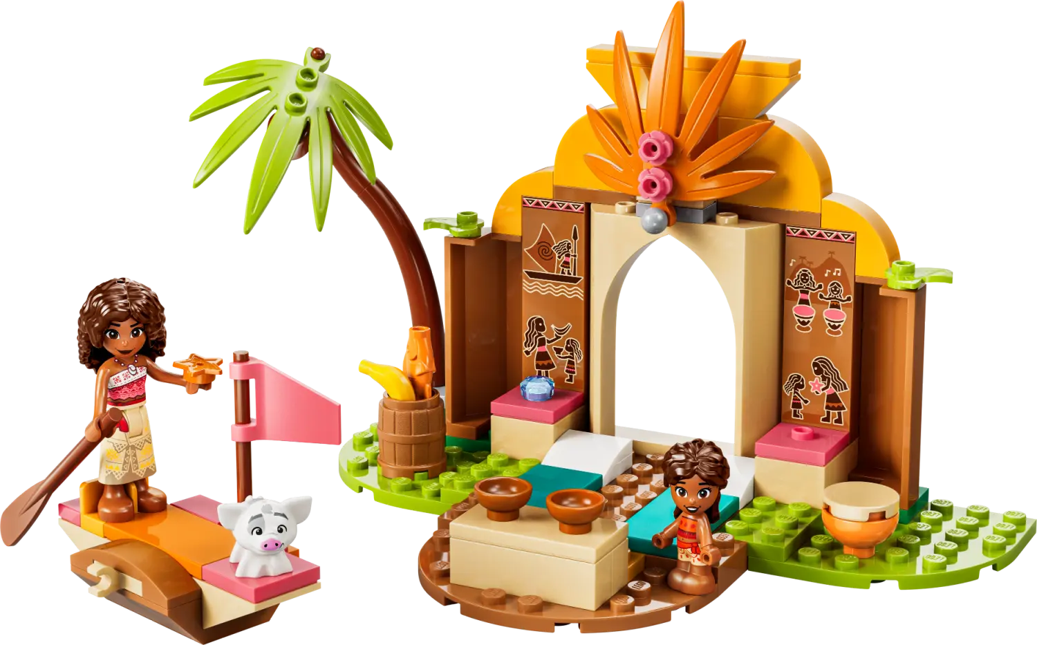LEGO® Disney Moana Village House & Boat Building Toy 43282 -  - Fagan Toys
