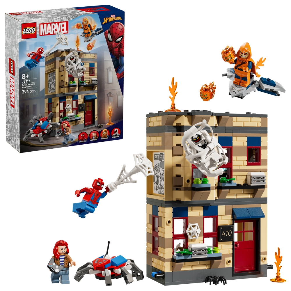 LEGO Marvel Peter Parker’s Apartment Super Hero Battle Building Toy 76317 - Lego - Fagan Toys