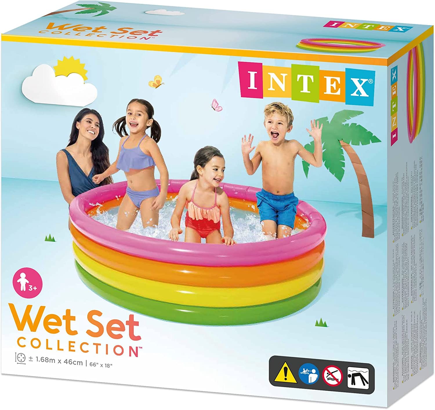 5.5ft x 18" Intex Wet Set Paddling Pool 5.5ft x 18" Intex Wet Set Paddling Pool