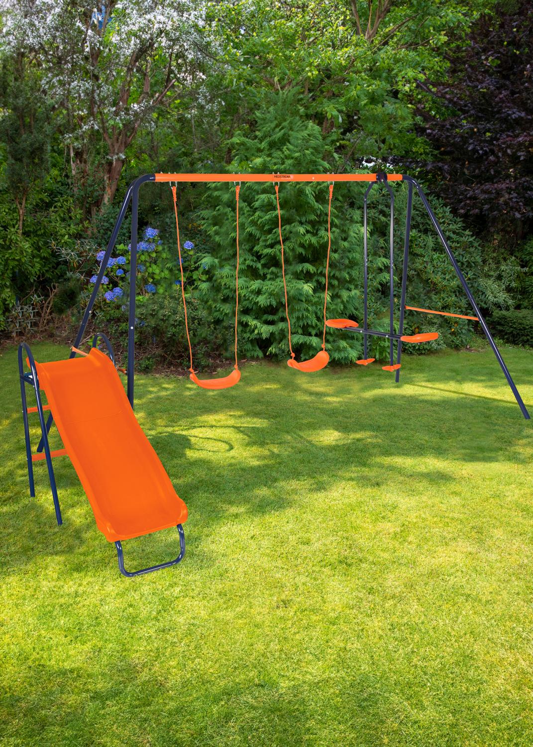 Hedstrom Europa Junior Double Swings and Slide Set -  - Fagan Toys