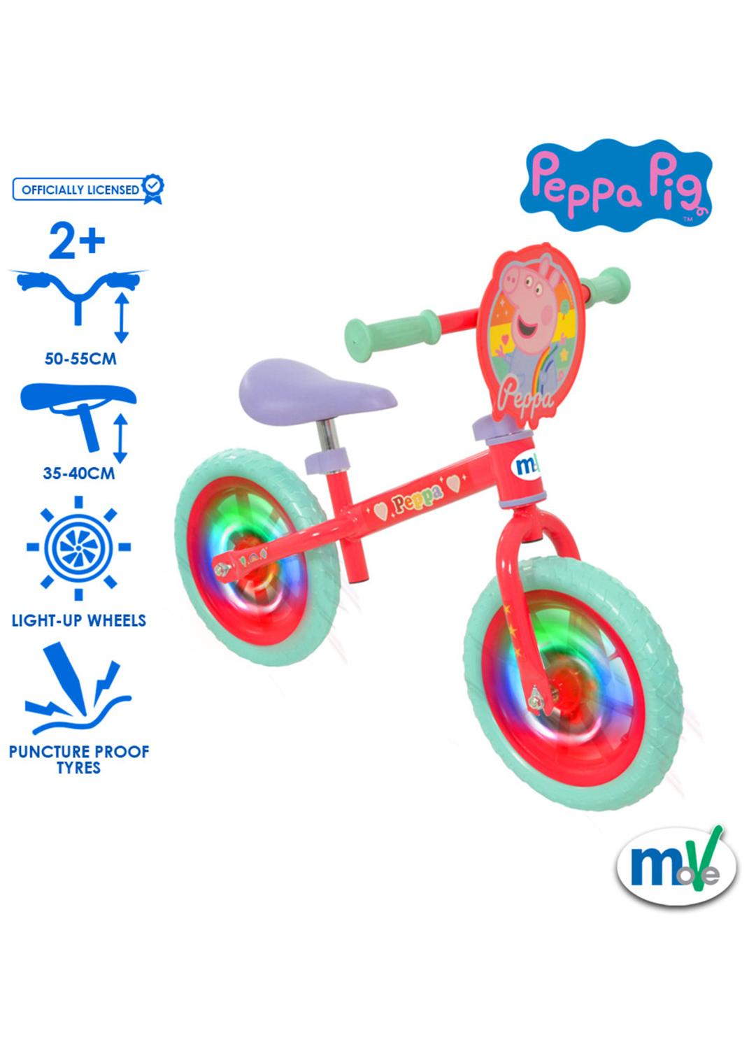 Peppa Pig 12" Balance Bike With Light Up Wheels -  - Fagan Toys