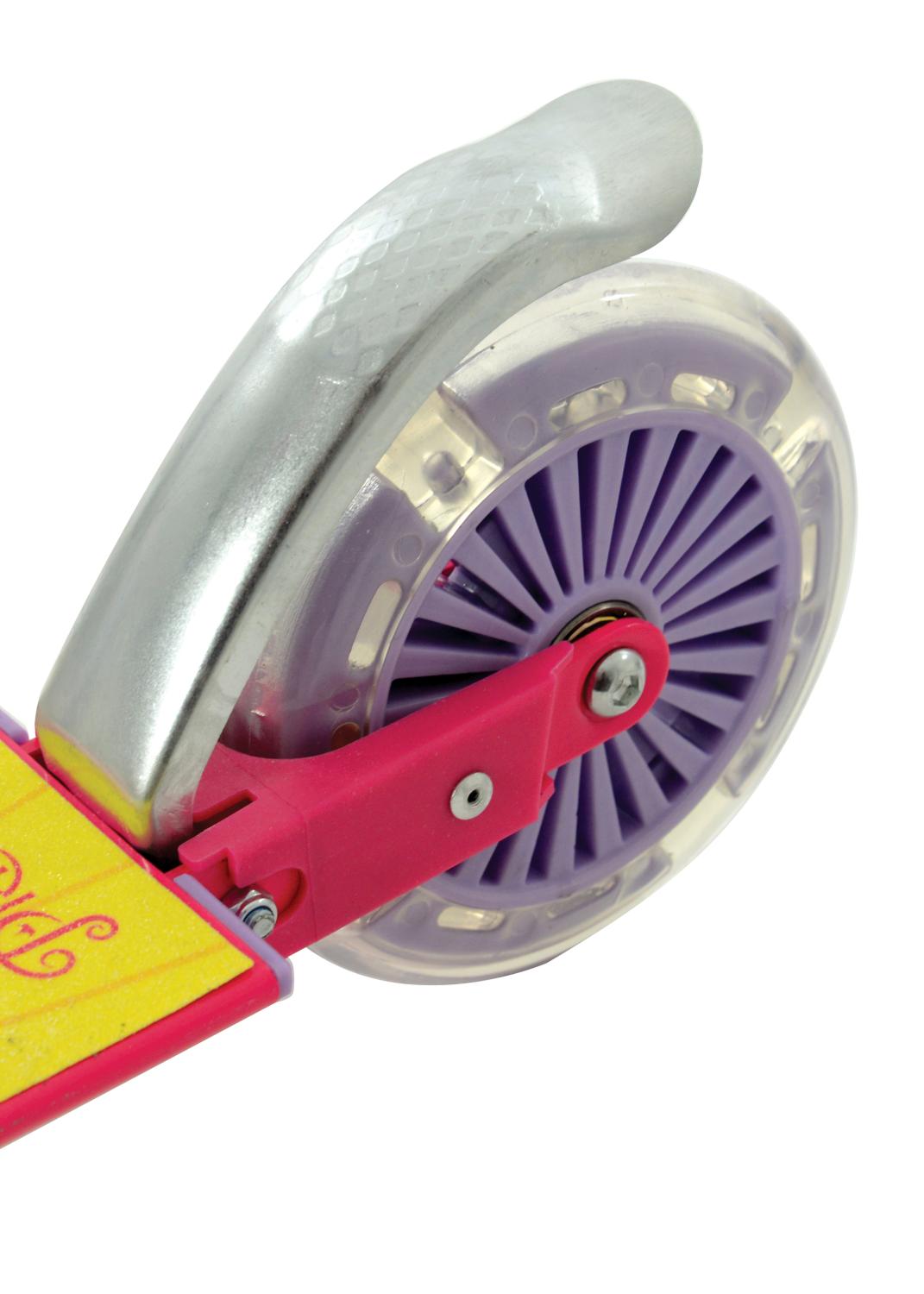 Disney Princess Kids Folding Inline Scooter With Motion-Activated Light-Up LED Wheels -  - Fagan Toys