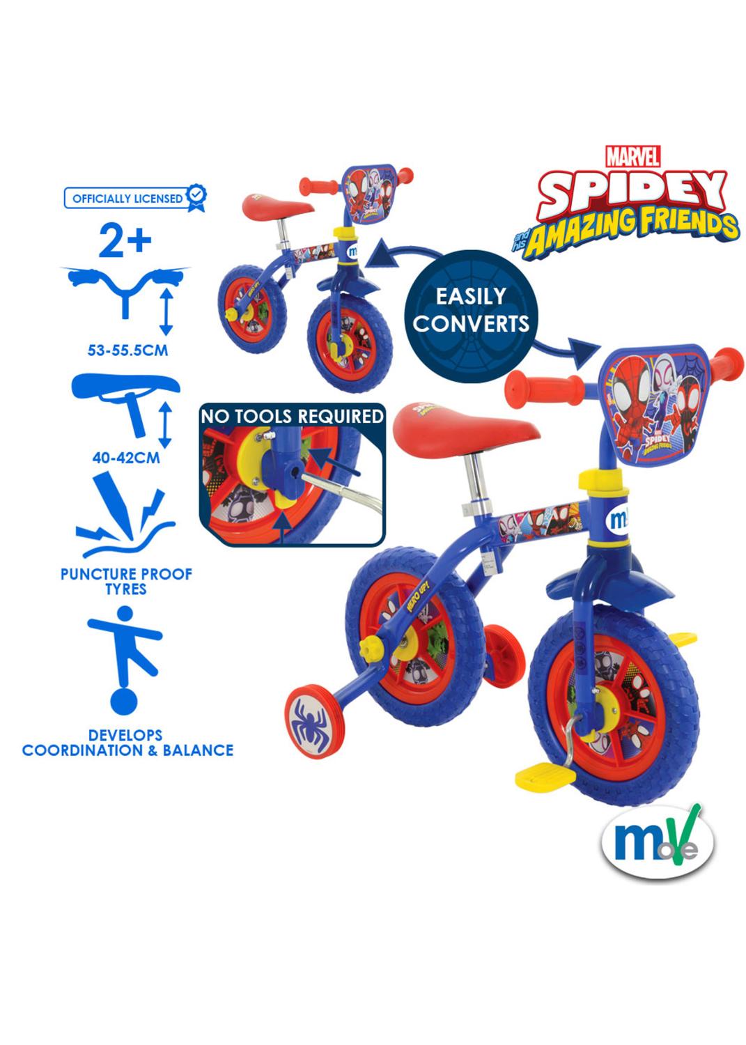 Spidey & His Amazing Friends 2-In-1 Training Toddler Bike -  - Fagan Toys