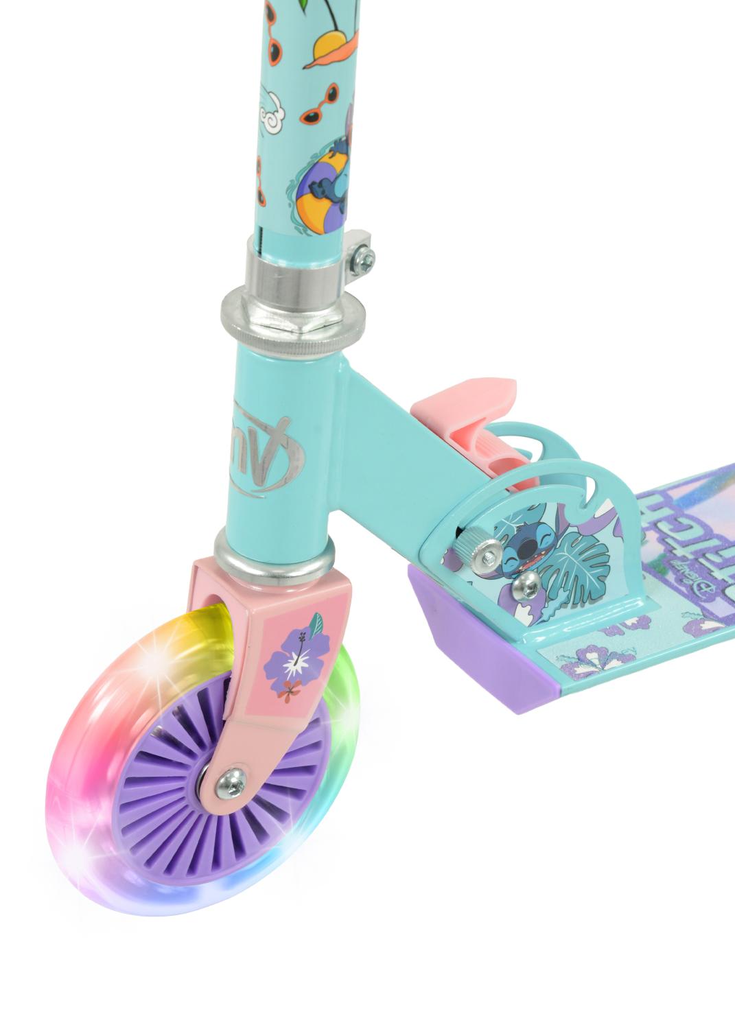 Stitch Kids Folding Inline Scooter With Motion-Activated Light-Up LED Wheels -  - Fagan Toys