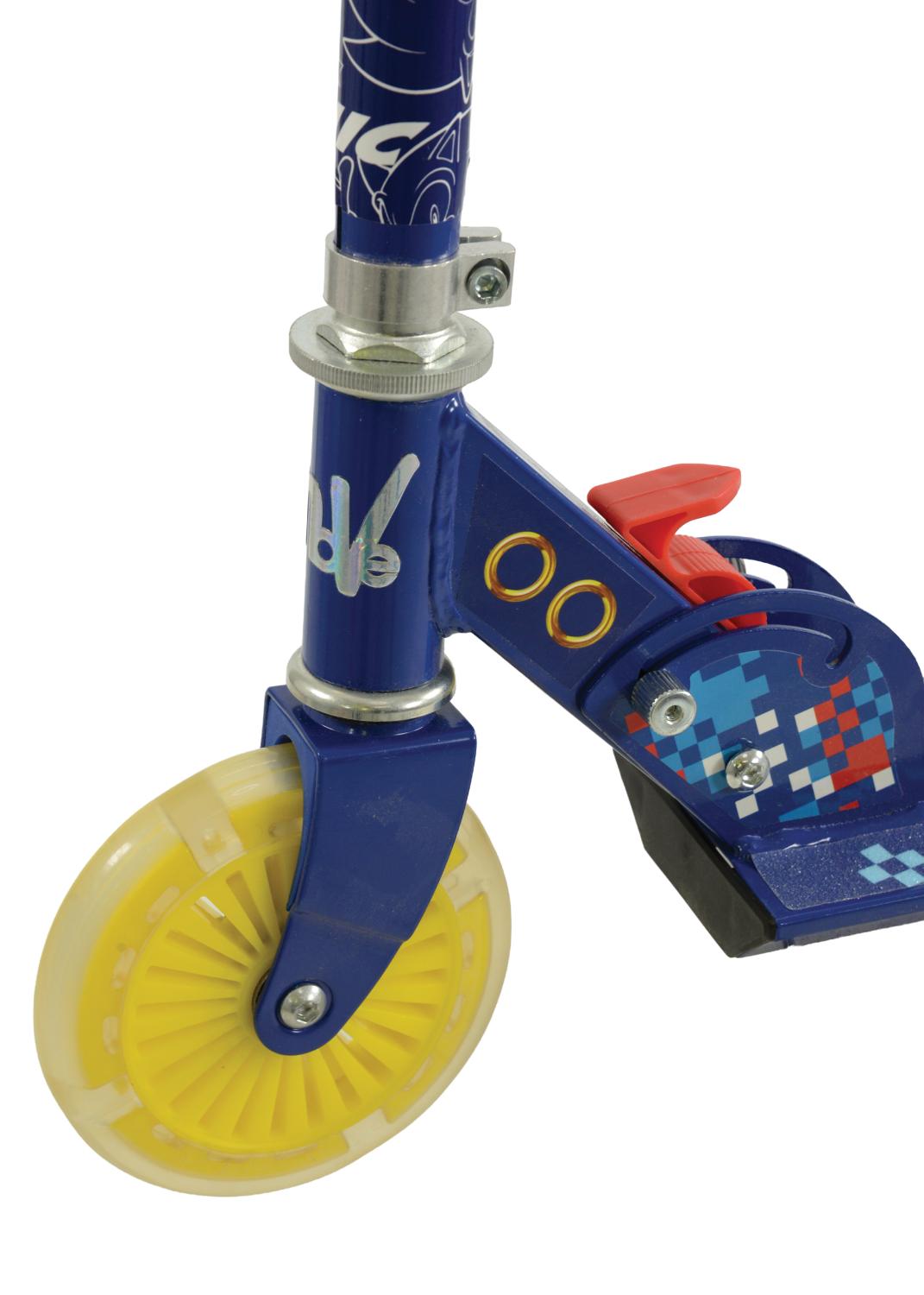 Sonic Kids Folding Inline Scooter With Motion-Activated Light-Up LED Wheels -  - Fagan Toys