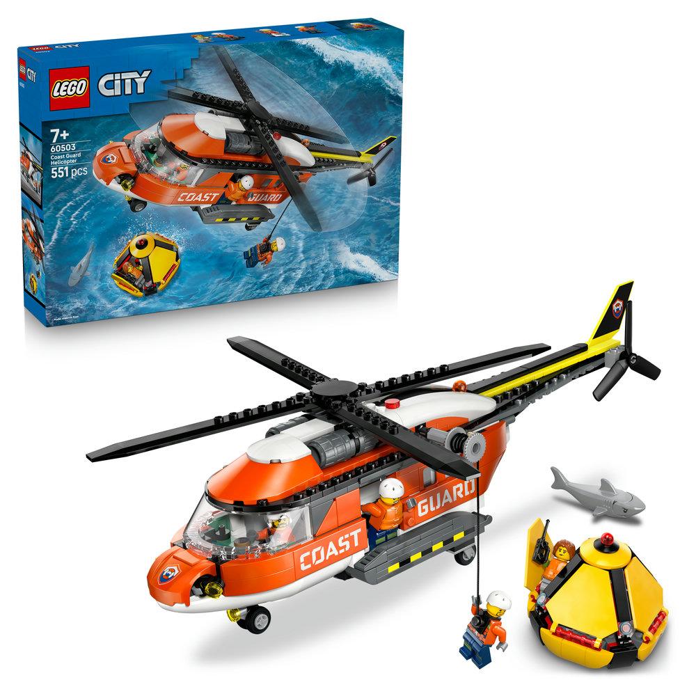 LEGO City Coast Guard Helicopter Toy Building Set 60503 - Lego - Fagan Toys