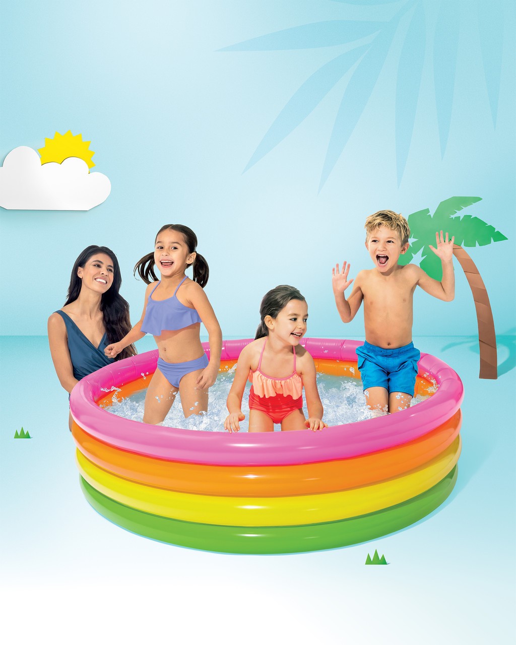 5.5ft x 18" Intex Wet Set Paddling Pool 5.5ft x 18" Intex Wet Set Paddling Pool