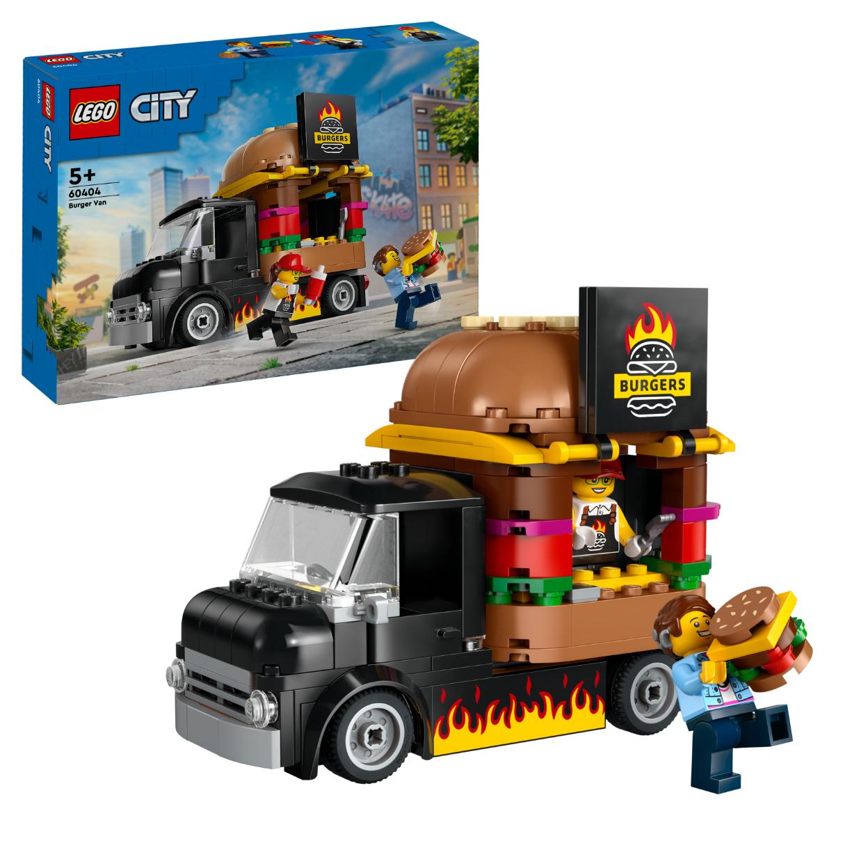 LEGO City Burger Truck Toy Building Set 60404 - Lego - Fagan Toys
