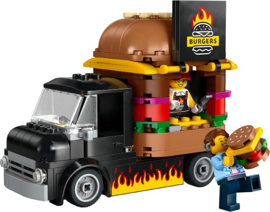 LEGO City Burger Truck Toy Building Set 60404
