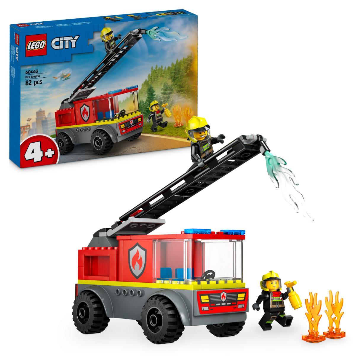 LEGO City Fire Ladder Truck, Firefighter Toy Vehicle Gift for Kids 60463 - Lego - Fagan Toys