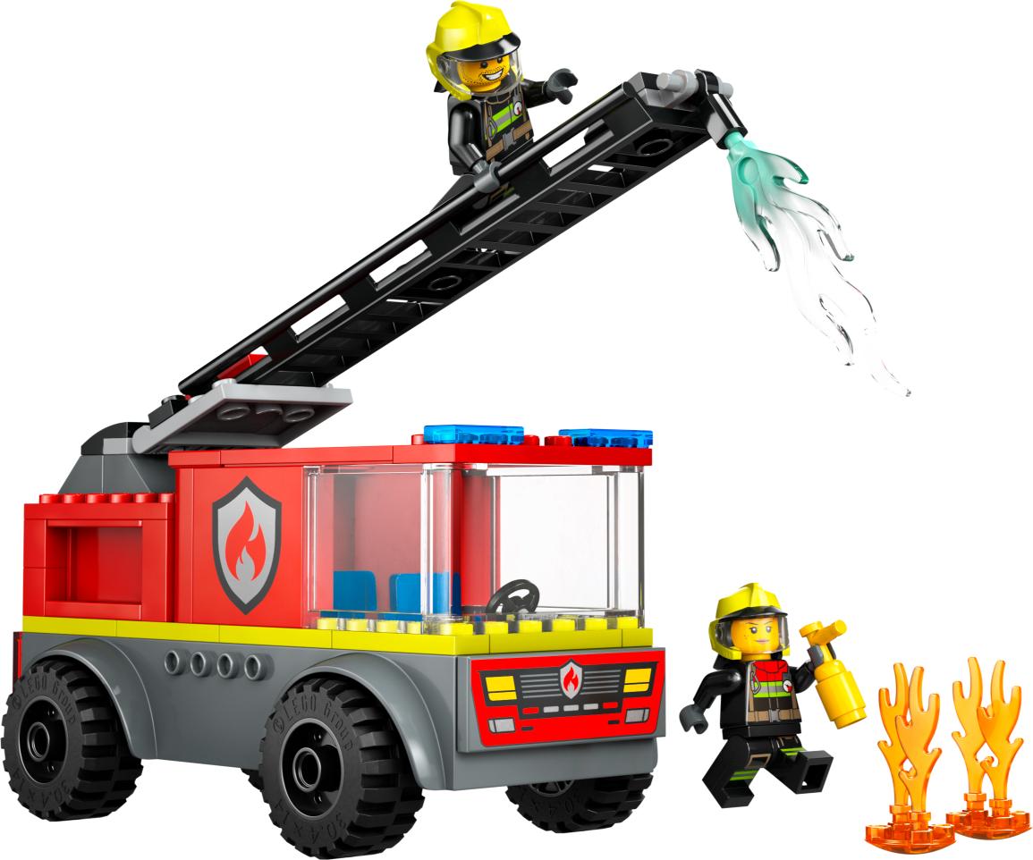 LEGO City Fire Ladder Truck, Firefighter Toy Vehicle Gift for Kids 60463