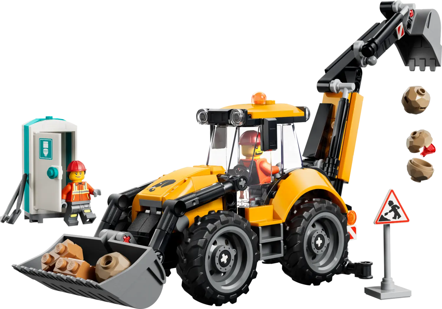 LEGO® City Yellow Backhoe Loader - Construction Toy 60480 -  - Fagan Toys