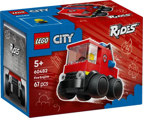LEGO City Rides \u2013 Fire Truck Toy Building Set 60482