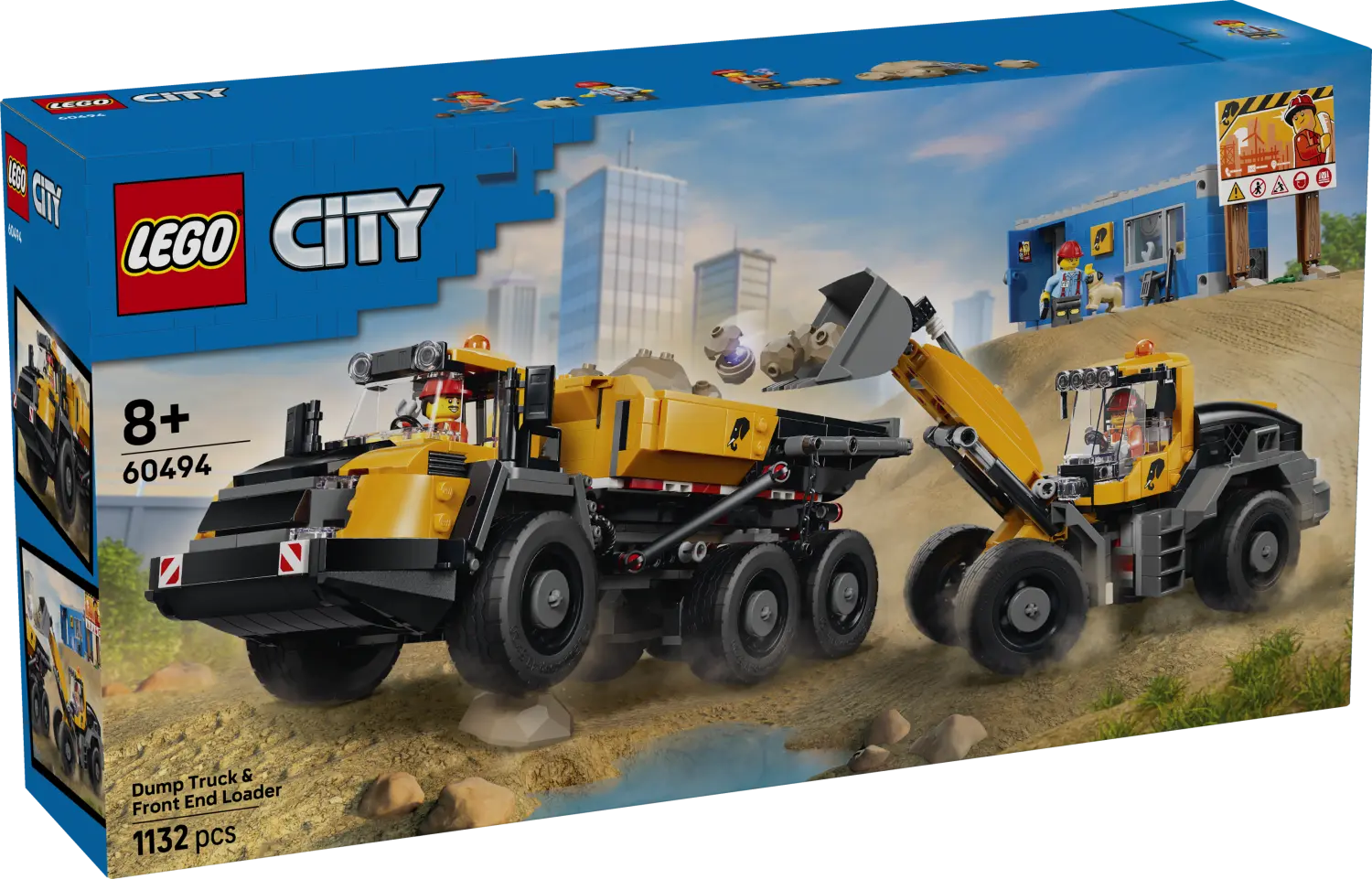 LEGO® City Dump Truck & Front End Loader - Construction Toy 60494 -  - Fagan Toys